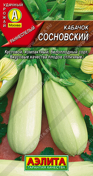 Семена кабачоков белоплодных Сосновский